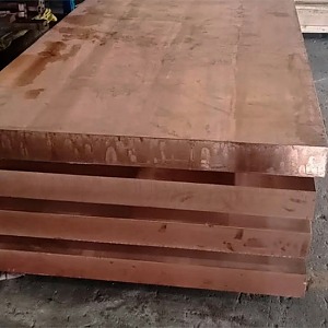 Плита бронзовая 110x1000x1500 мм БрХ1 ТУ 48-21-779-85