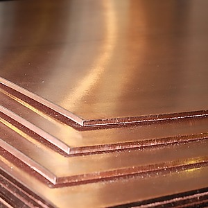 Лист медный ГПРНМ 10x1000х1500 мм М1ф ГОСТ 1173-2006